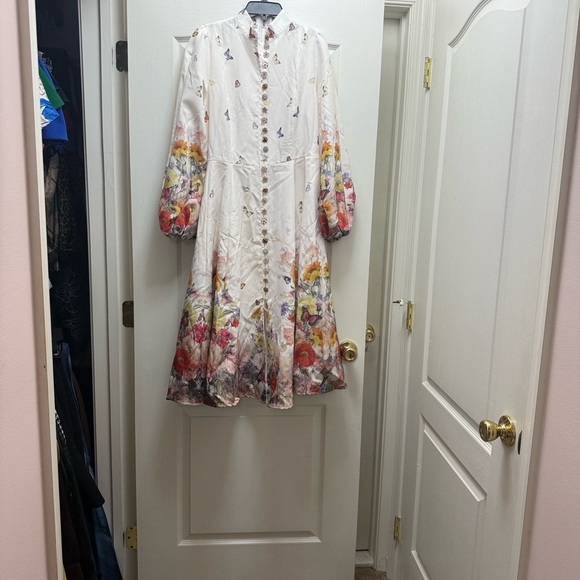 Floral Print Long Sleeve Dress - Picture 3 of 12